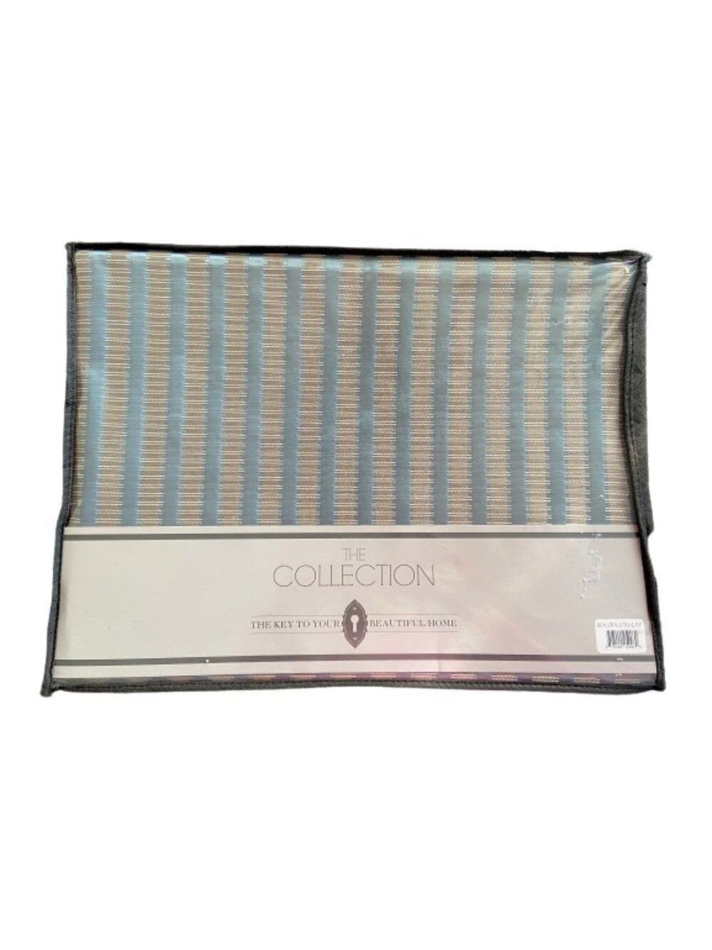 The Collection by Bed Bad and Beyond Railway Striped Panel French Blue L 63"
